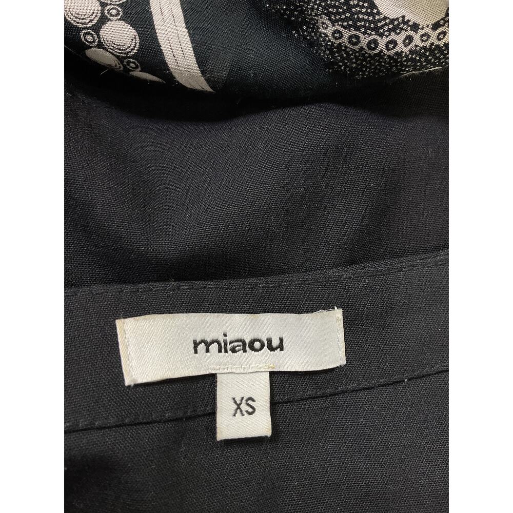 Miaou 'Micro' Black Mini Crepe Skirt Size XS - Picture 4 of 5